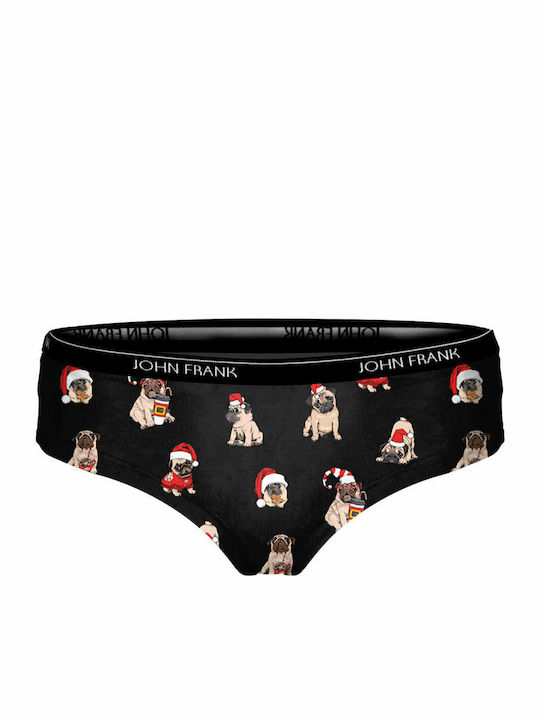 Βαμβακερό Γυναικείο Slip Christmas Pug