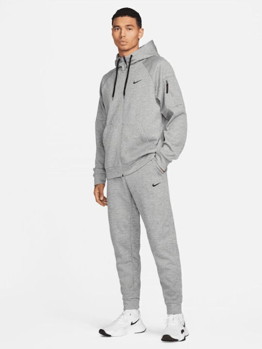 Therma-FIT Παντελόνι Φόρμας Dri-Fit με Λάστιχο Γκρι
