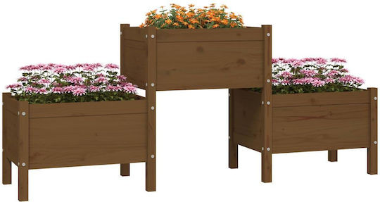 vidaXL Planter Box Lemn Maro 178.5x44x75cm.