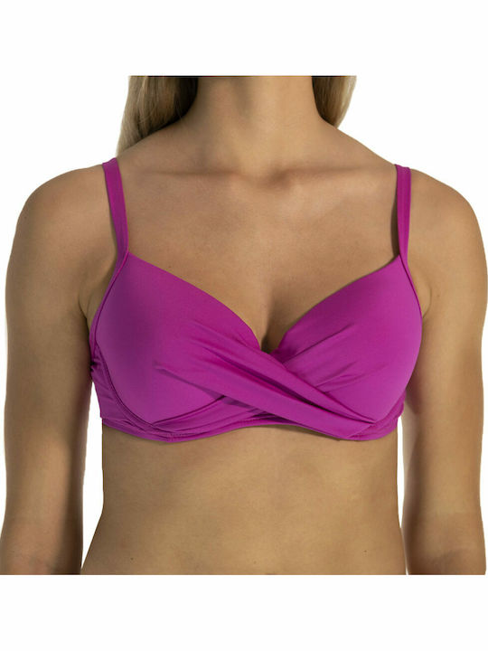 Bikini Bra D Cup Fuchsia