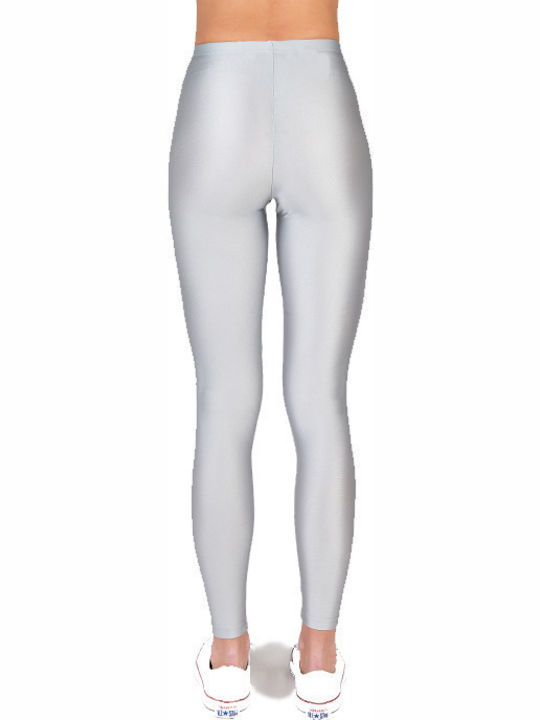 PCP Jacqueline Shiny Frauen Lang Leggings Glänzend Silber 112725