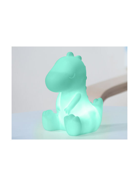 Kiokids Led Παιδικό Διακοσμητικό Φωτιστικό Dino Πράσινο 16x8x11εκ.