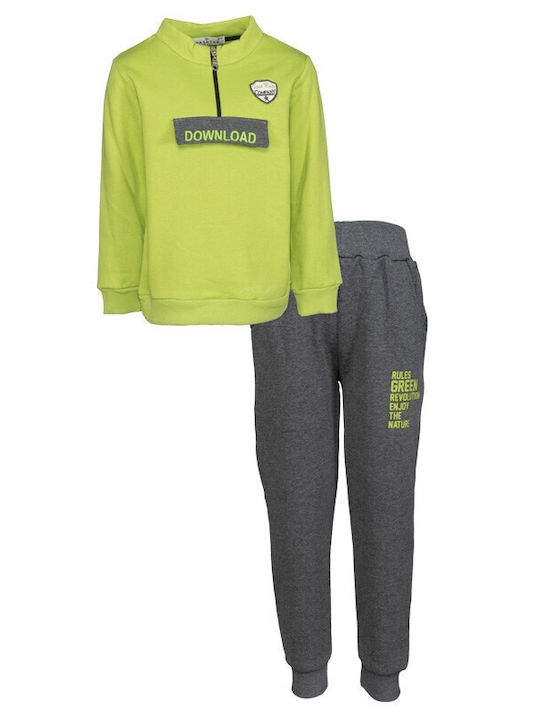 Hashtag Copilăresc Set de pantaloni de trening Verde 2buc