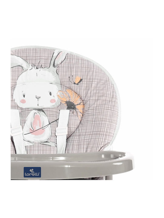 Lorelli Cookie Foldable Baby Highchair White Teddy Bear