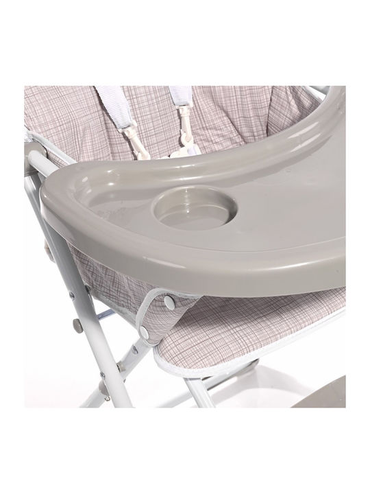 Lorelli Cookie Αναδιπλούμενο Καρεκλάκι Φαγητού Marble Grey