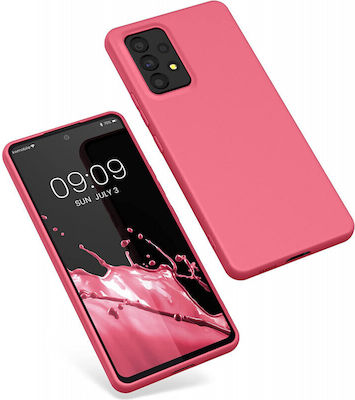 KWmobile Umschlag Rückseite Silikon Awesome Pink (Galaxy A53) 57808.238