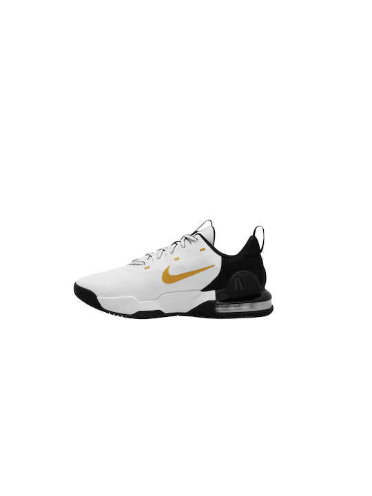 Air Max Alpha Trainer 5 Bărbați Pantofi sport Antrenament și sală de gimnastică Alb / Negru / Aur Suede