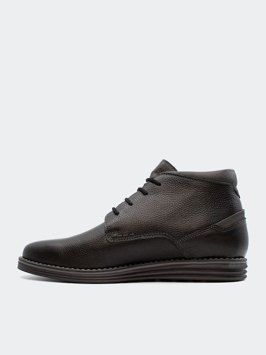 Leather Men's Boots Anatomical Total Black