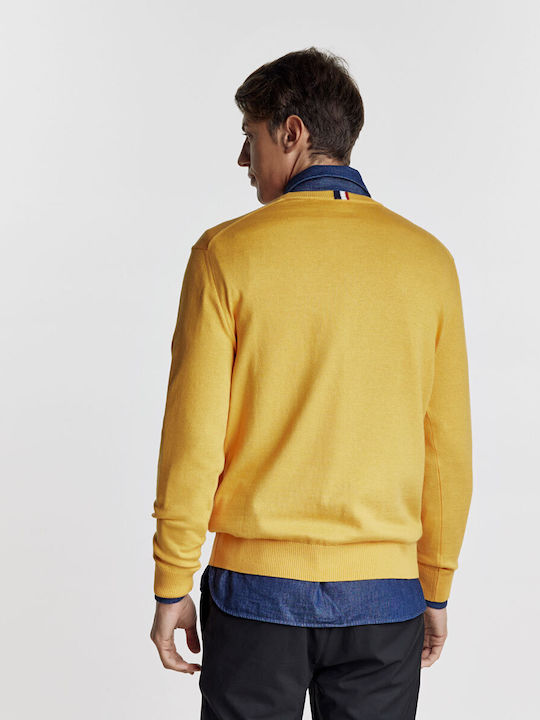 U.S. Polo Assn. Men's Long Sleeve Sweater Mustard