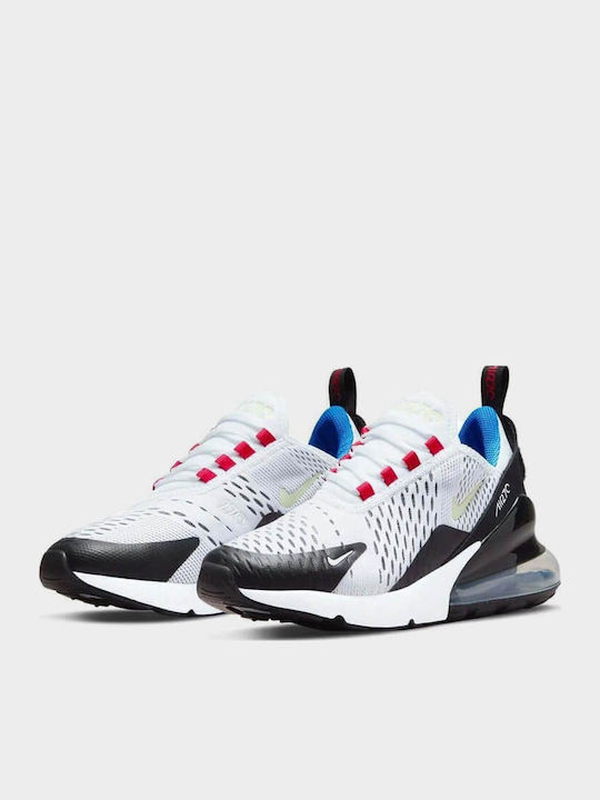 Air Max 270 Air Max 270 GS Детски маратонки Low Бяло / Черно / Университетско Червено / Светъл Лимонов Туист