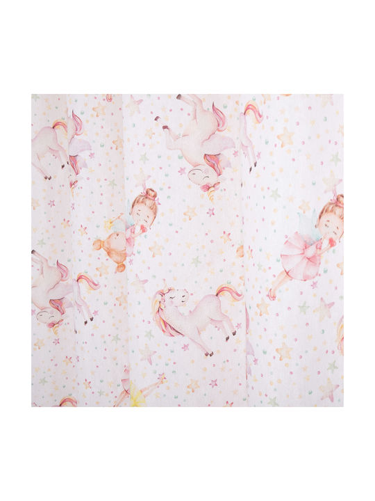 Anna Riska Kinder Vorhang Iris mit Borte Mehrfarbig 428978 270x280cm
