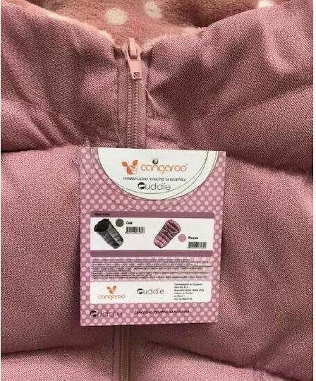 Cangaroo Cuddle Universal Waterproof Stroller Footmuff with Fleece Lining 80x46cm Pink