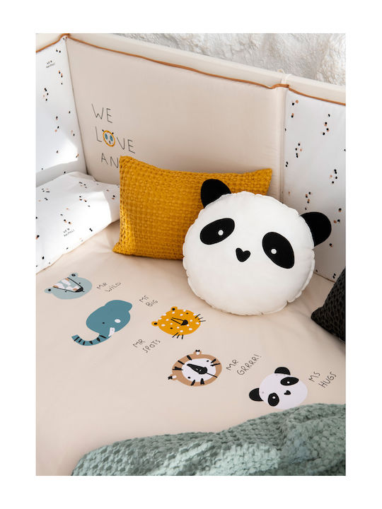 Petit Praia Duvet Crib Cotton Jungle Beige 100x140cm
