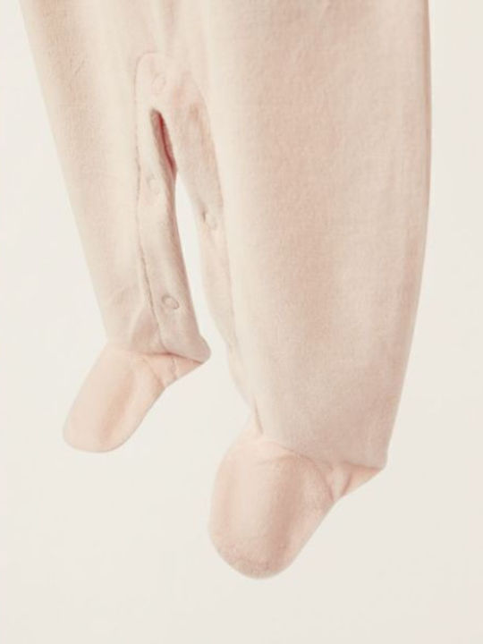 Zippy Baby Bodysuit Long-Sleeved Velvet Pink