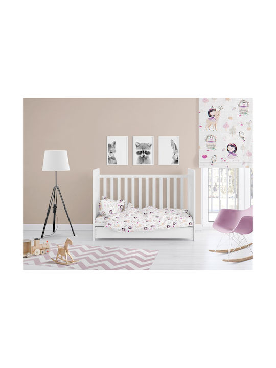 Dimcol Baby Duvet Cover Lily Deer 179 White 120x160cm