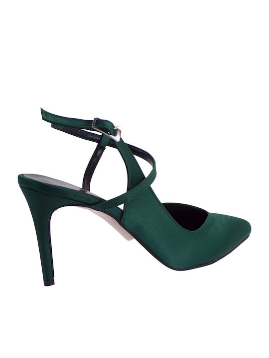 Pumps mit Stiletto-Absatz Grün