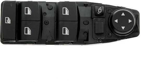 NTY Διακόπτης Παραθύρων Αυτοκινήτου για BMW F10 /F06/F07/F11/F18/F25 6pin Μαύρο