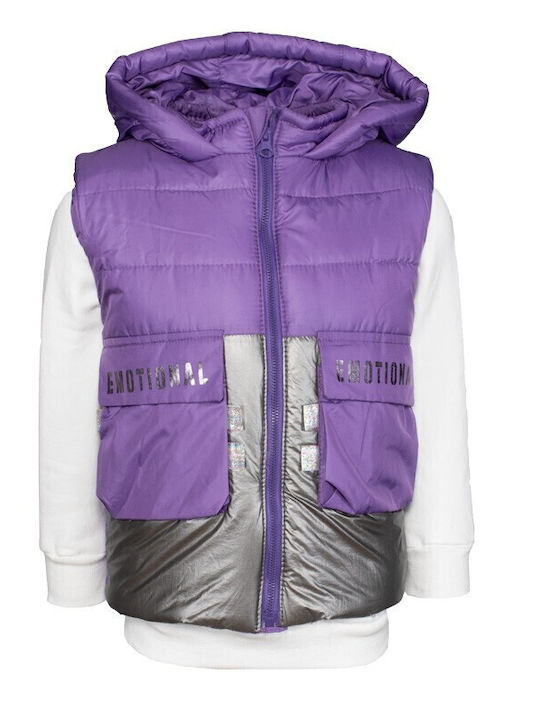 Kinder-Set mit Hose & Jacke Winter 3Stück Lila