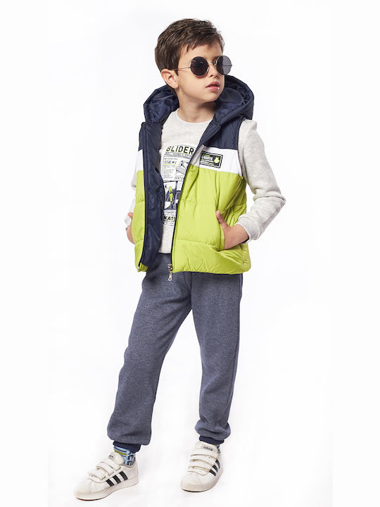 Evita Kids' Set with Pants & Outerwear Winter 3pcs Multicolour