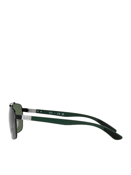 Ray Ban Chromance Men's Sunglasses with Silver Frame and Blue Polarized Mirror Lens RB3701 003/J0