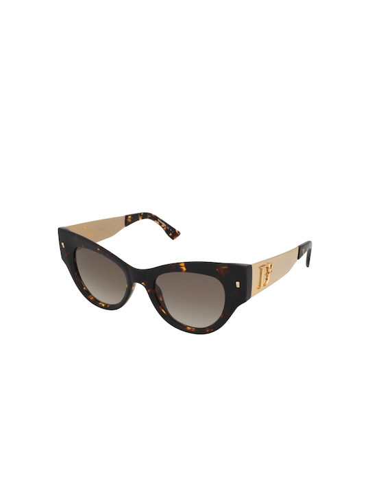 Dsquared2 Sonnenbrillen mit Braun Schildkröte Rahmen und Braun Verlaufsfarbe Linse D2 0062/S 581/HA