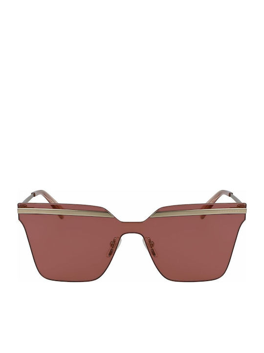 Longchamp Feminini Ochelari de soare cu Auriu Cadru și Roz Lentilă LO122S 750