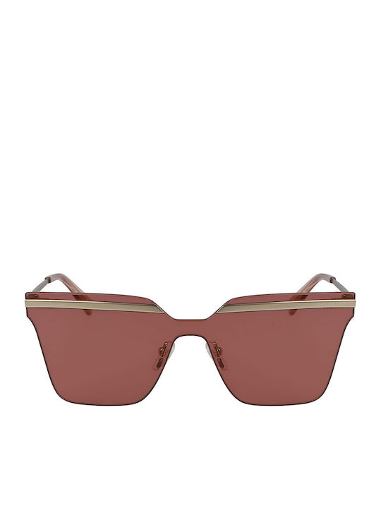 Longchamp Feminini Ochelari de soare cu Auriu Cadru și Roz Lentilă LO122S 750