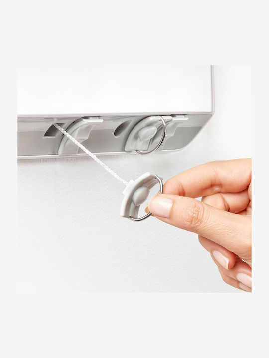 Rayen Plastic Folding Wall Mounted Clothes Drying Rack with Hanging Length 10m