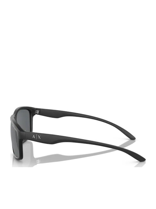 Armani Exchange Мъжки Слънчеви Очила с Черна Пластмасова Рамка и Сиви Стъкла AX4122S 80786G