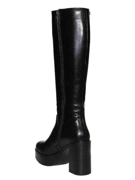 Damenstiefel mit hohem Absatz Schwarz