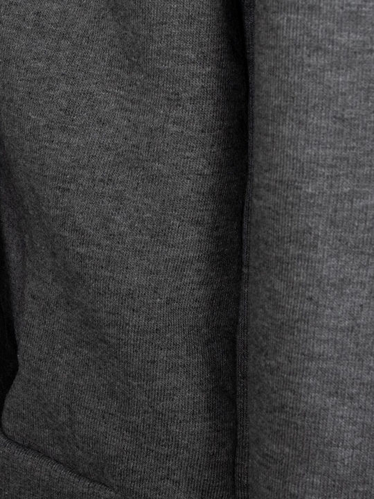 Athletic Kids Sweatshirt Cardigan Cotton with Hood Gray