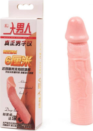 Baile Realistic Penis Sleeve Penis Extension Flesh 15.2cm