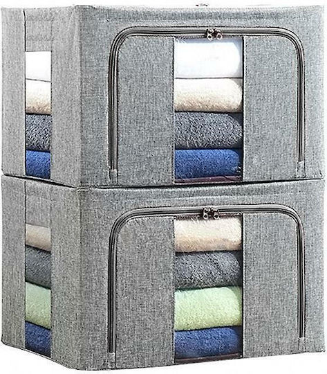 GlobalExpress material textil Husă pentru Haine / Pătură/Duvet / Rochii / Tricotate / Saci / Centură / Cămașă / Șosete / Lenjerie intimă / Legături / Pantofi / Haina / Costum în Culoare Gri 38x50x32cm 1buc