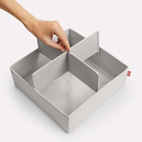 Rayen Fabric Drawer Organizer for Underwear in Gray Color 2017.11 6pcs