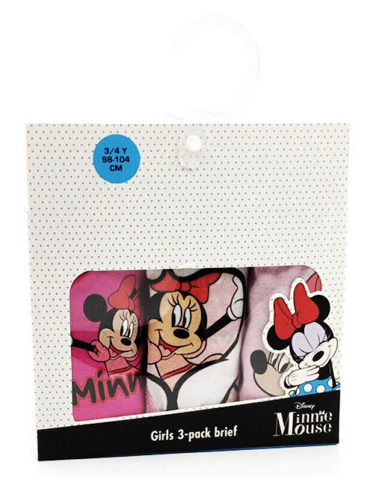 Setino Minnie Παιδικό Σετ με Βρακάκια Ροζ 3τμχ
