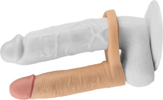 Lovetoy Ultra Soft Double με Dildo 14.7cm στο χρώμα του δέρματος