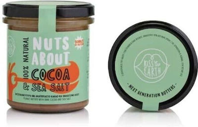 Kiss The Earth Unt de arahide Fin cu Cacao și sare de mare 300gr