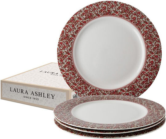 Laura Ashley Πιάτο Λευκά 4τμχ Laura Ashley Πιάτο Λευκά 4τμχ