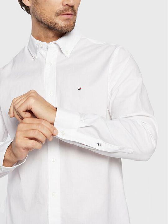 Long-sleeved Cotton Shirt White