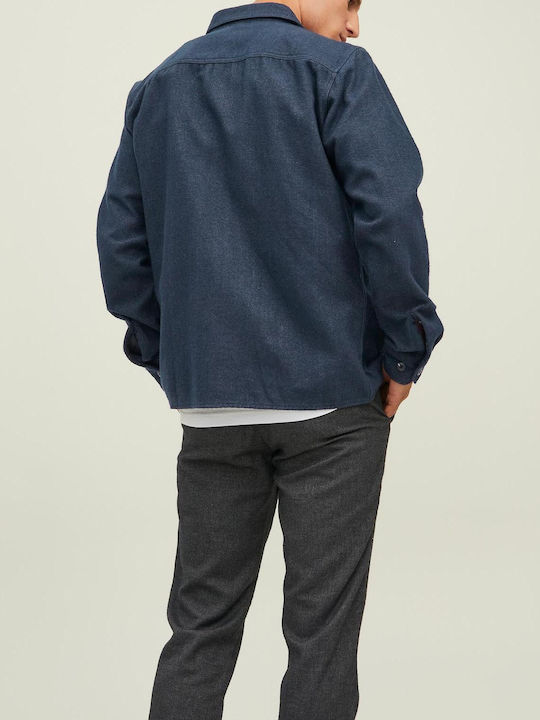 Jack & Jones Рипсено Кадифе Overshirt Тъмносиня
