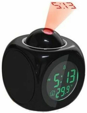 DOL-2028 Ceas De Masă Digital LED Din Plastic Cu Ceas Deșteptător Negru TS1253