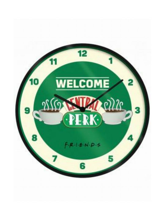Pyramid International Central Perk Welcome Green Wall Clock