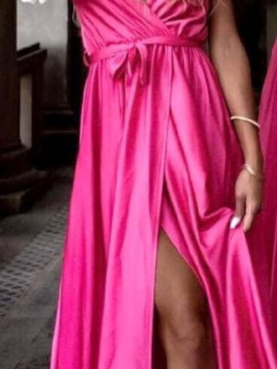 Maxi pink dress