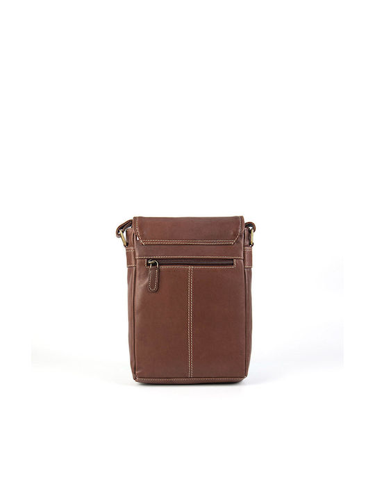 Women's Shoulder Bag Top quality genuine leather in Nappa (Calf) & Hunter brown SAK-1301