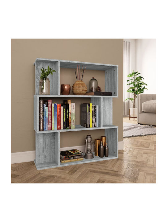 Bookcase Grey 80x24x96cm