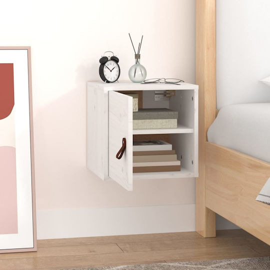 Dulap Suspendat pentru Sufragerie din Lemn Masiv Alb 31.5x30x30cm