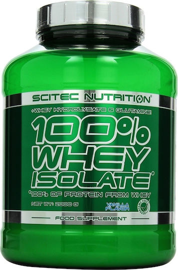 Scitec Nutrition 100% Whey Isolate Protein Whey Gluten Free with Flavor Vanilla 2kg