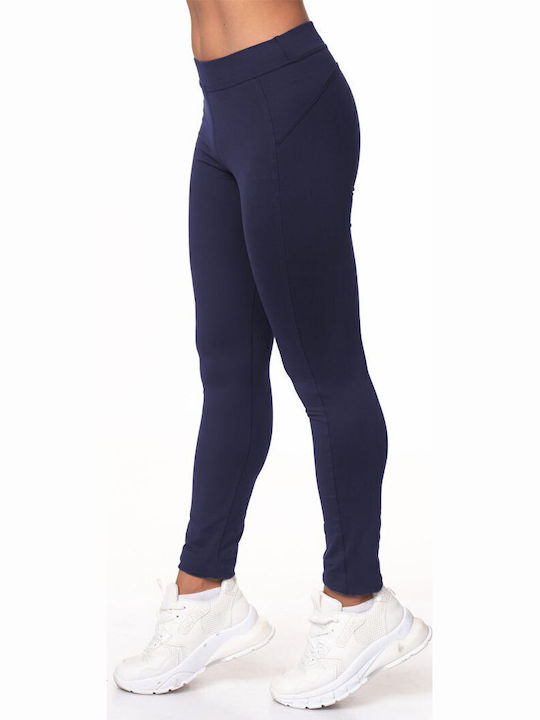Women's Long Training Legging Navy Blue