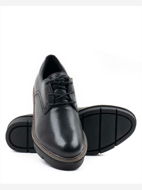 Airabell Tye Women's Leather Derby Shoes Black