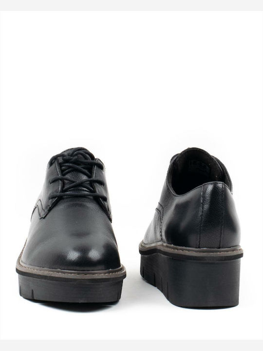Airabell Tye Women's Leather Derby Shoes Black